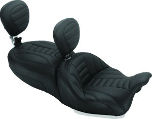 Kawasaki 800 Classic One-Piece Motorcycle Seat - Mustang Motorcycle - Fastback - Black - `96-`05 Kawasaki 800 Classic One-Piece Motorcycle Seat - Mustang Motorcycle - Fastback - Black - `96-`05